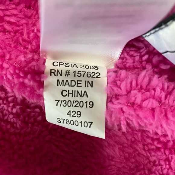 Eddie Bauer Kids Pink Down Puffer Hooded Snowsuit Bundler- Sz-6-12 mths - Picture 15 of 15